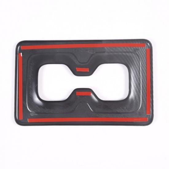 Для Mitsubishi Outlander -24 Накладка на крышку заднего подстаканника из углеродного волокна