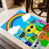 Colorful Creatures Gathering Floor Rug Office Rug Suitable for Kitchen Dining Room Decorate room Outdoor Antislip Carpet Anime Office Decor