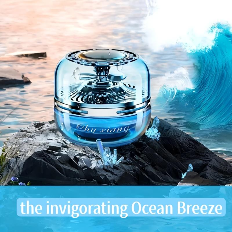 Solar Rotating Car Air Freshener Sunlight Activated Ocean Scent Spinner Auto Spin Decor for Tesla/SUV/Sedan Aromatherapy Car Accessories