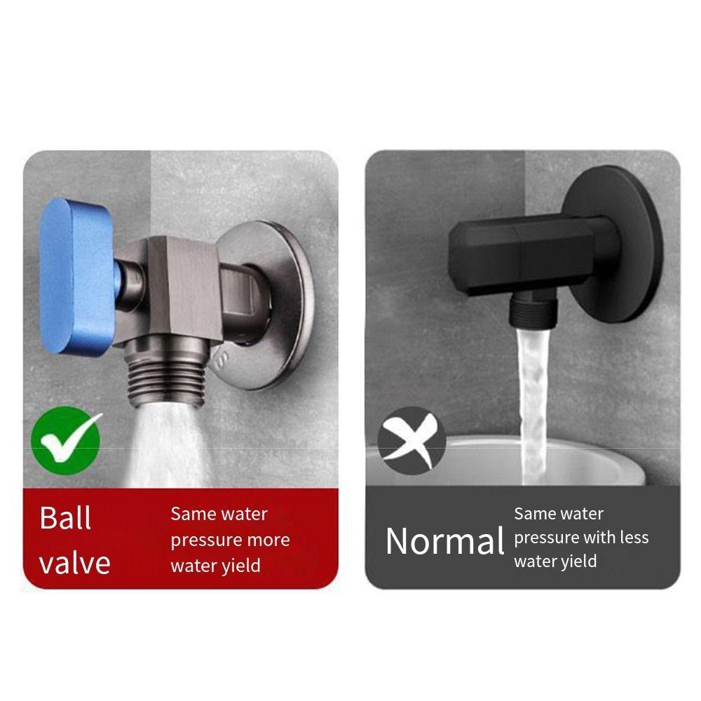 Easy Install Large Flow Angle Valve Hot and Cold Water Water Flows Control Valves Water Heater
