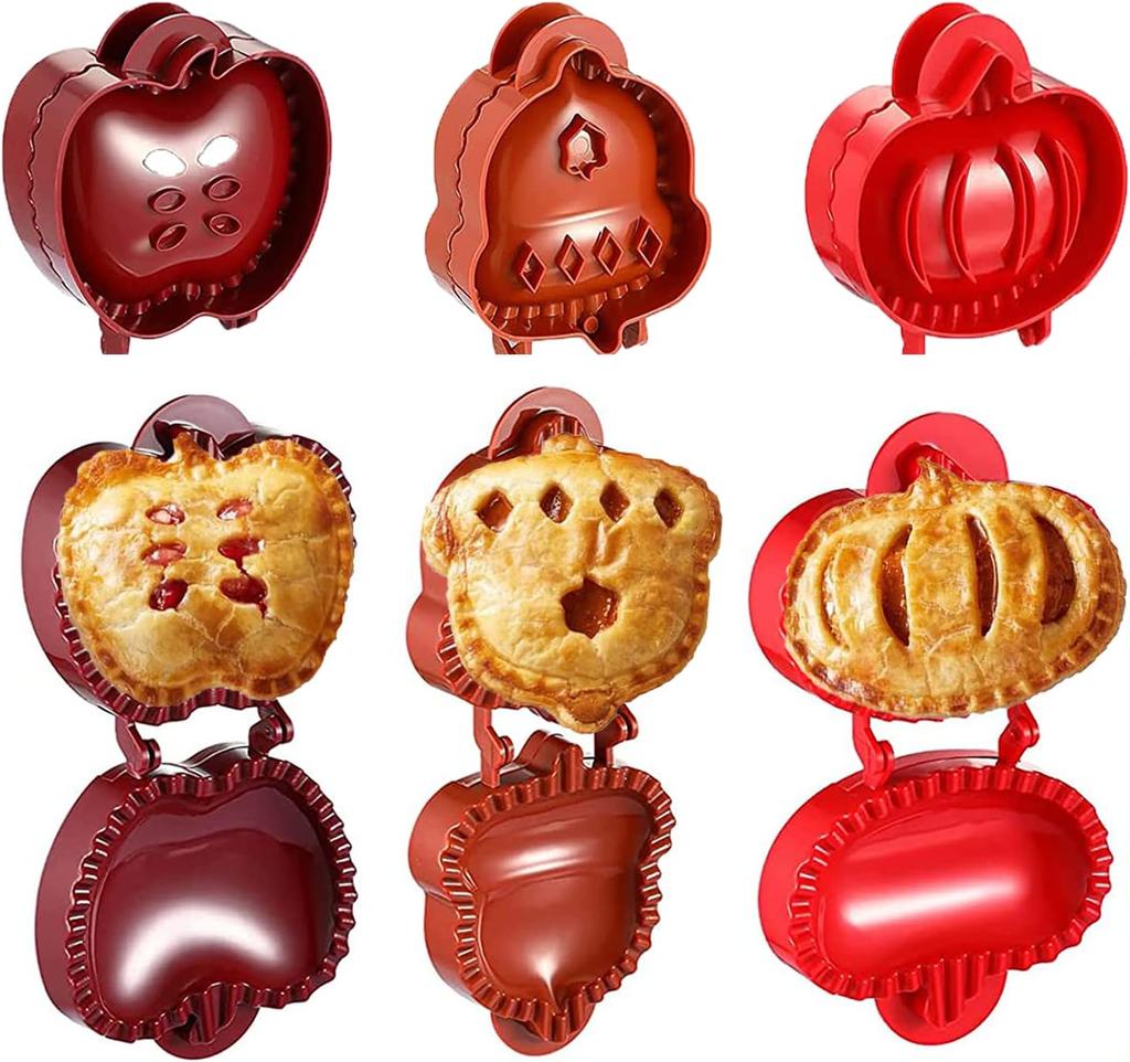 Classic Mini Hand Pie Molds, Pocket Pie Press, Dough Pocket Pie Presser Molds, One Press Autumn Cottage Pie Set, Party Potluck Hand Pie Pan Molds Set