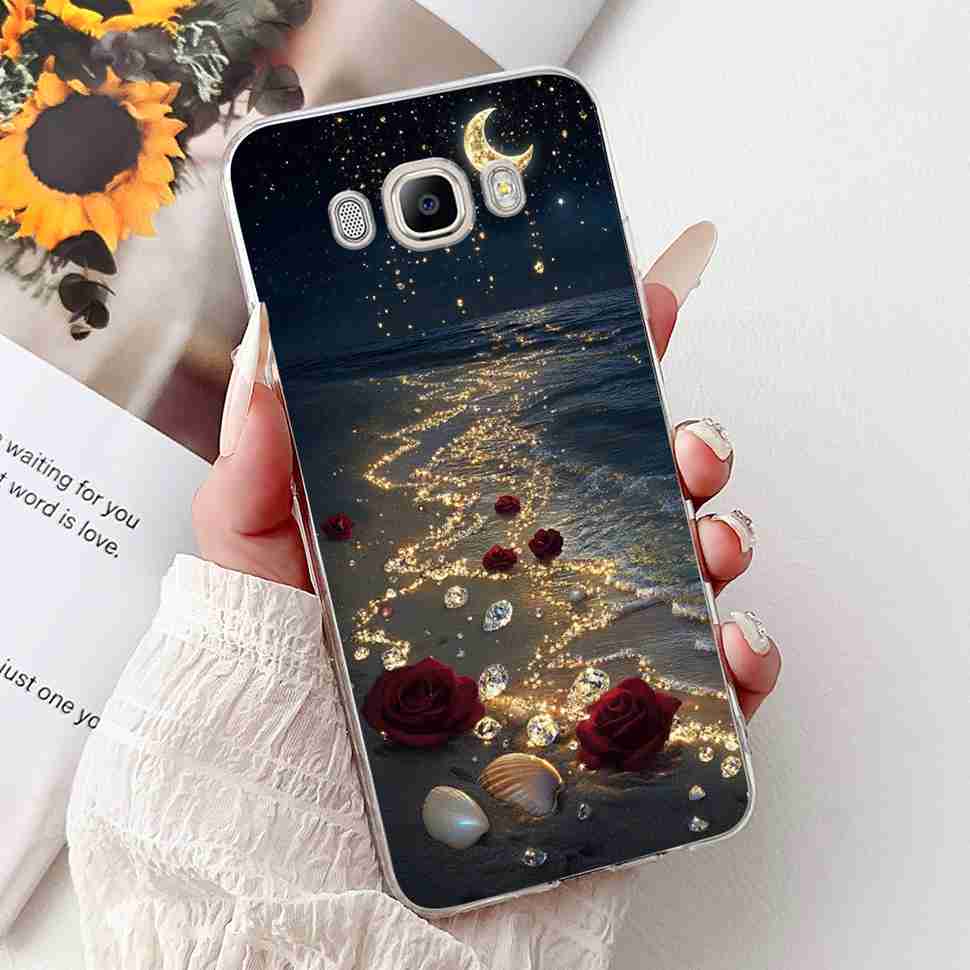 Для Samsung Galaxy J7 2016 SM-J710FN Мультяшные Животные Мягкий Силиконовый TPU Чехол Для Samsung J7 Core SM-J701F Модные Цветы Чехол