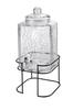 Captain Stag UW-2010 Glass Jug/Tank Drink Server, 6L Capacity, with Stand, High/Low Height Adjustable, 2-Way