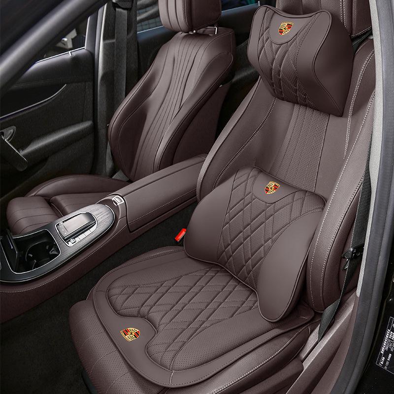 Porsche Cayenne, Macan, Panamera, 911/718 Car Headrest & Lumbar Support Cushions