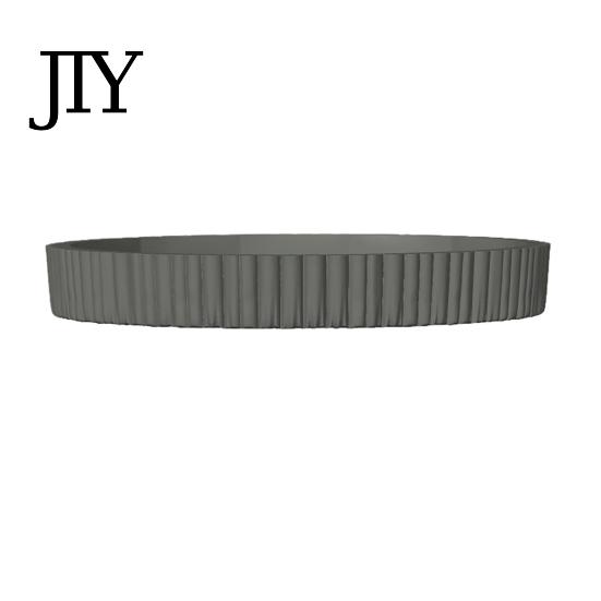Jewelry Organizer Tray Round Decorative for Coffee, Dining Table, Countertop, 3D Printed Scalloped Aromatherapy Storage Edge Serving Farmhouse,