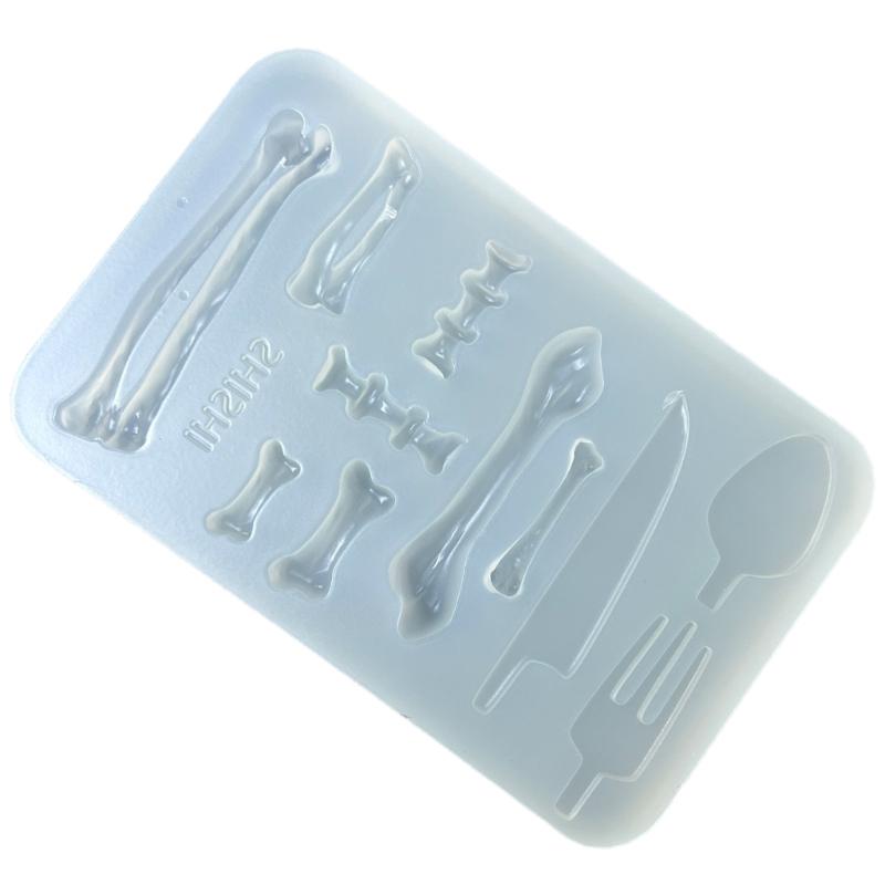 Multifuntional Silicone Baking Molds Bone Shape Flexible Kitchen Tool Silicone Candy Molds Silicone Texture for Candy
