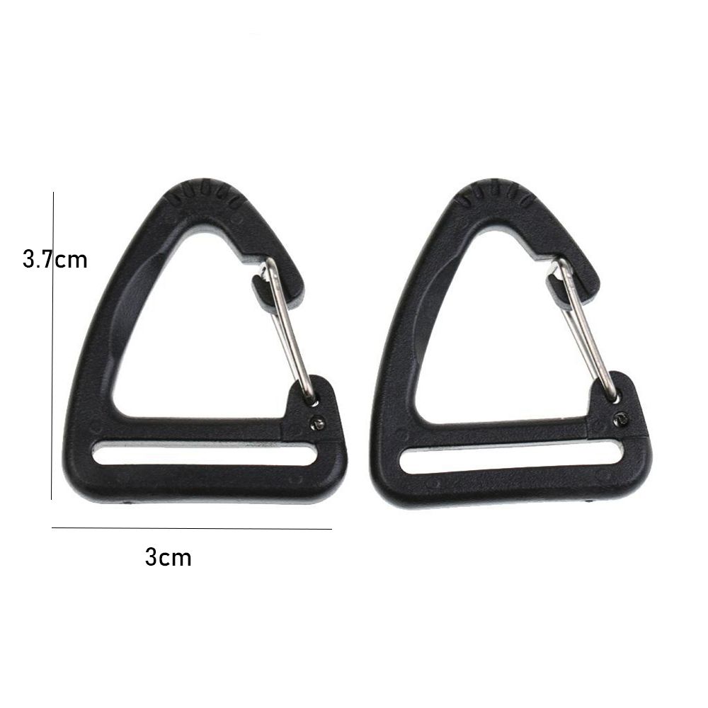 Accessories Plastic Alloy Spring Quickdraws Clip Keychain Belt Buckles Triangle Carabiner Hooks