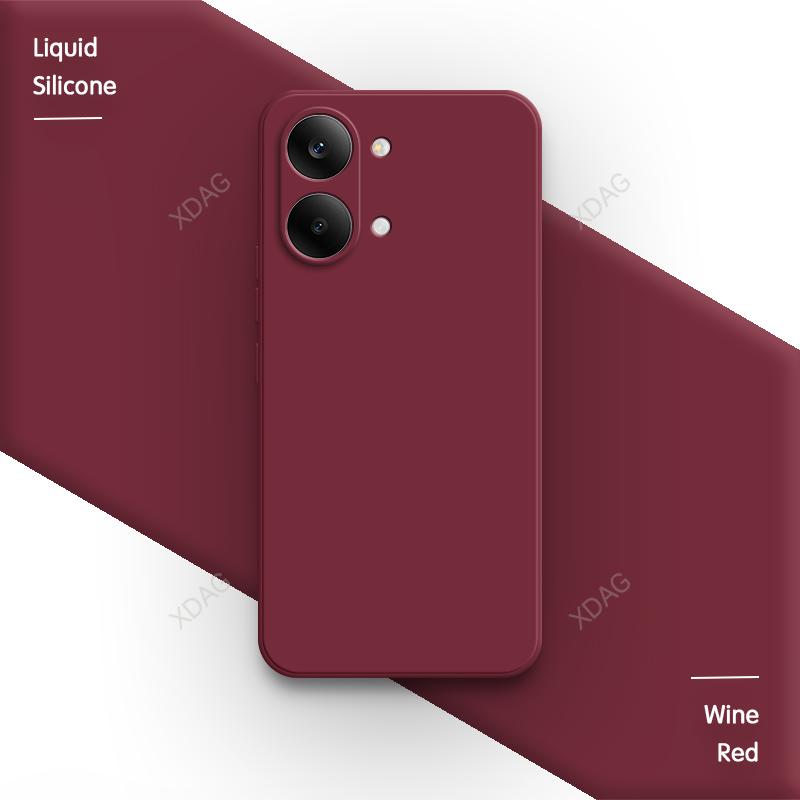 Квадратный чехол из жидкого силикона для телефона Xiaomi Poco X8 Pro Max 5G, простой, мягкий, базовый, с внутренней flocked-отделкой, задняя крышка-оболочка X8Pro