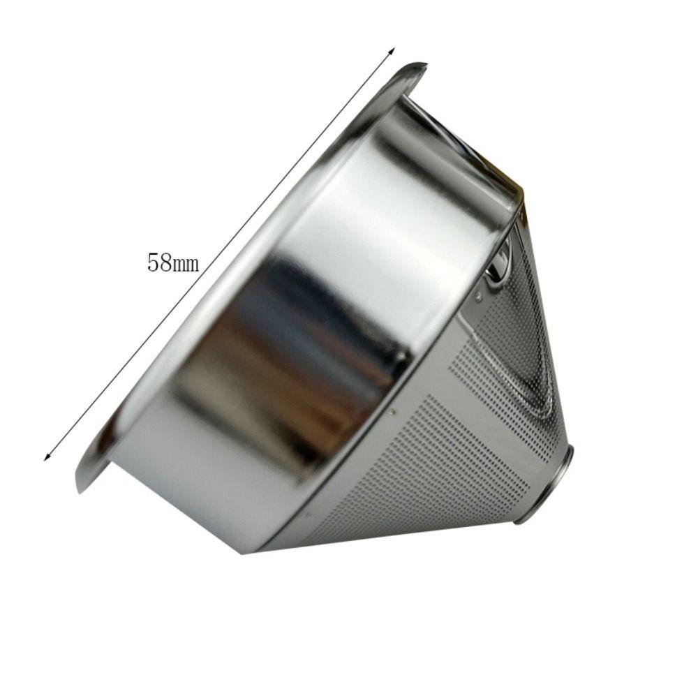 Paperless Coffee Funnel Conical Coffee Infuser Portable Stainless Steel Coffee Filter Home
