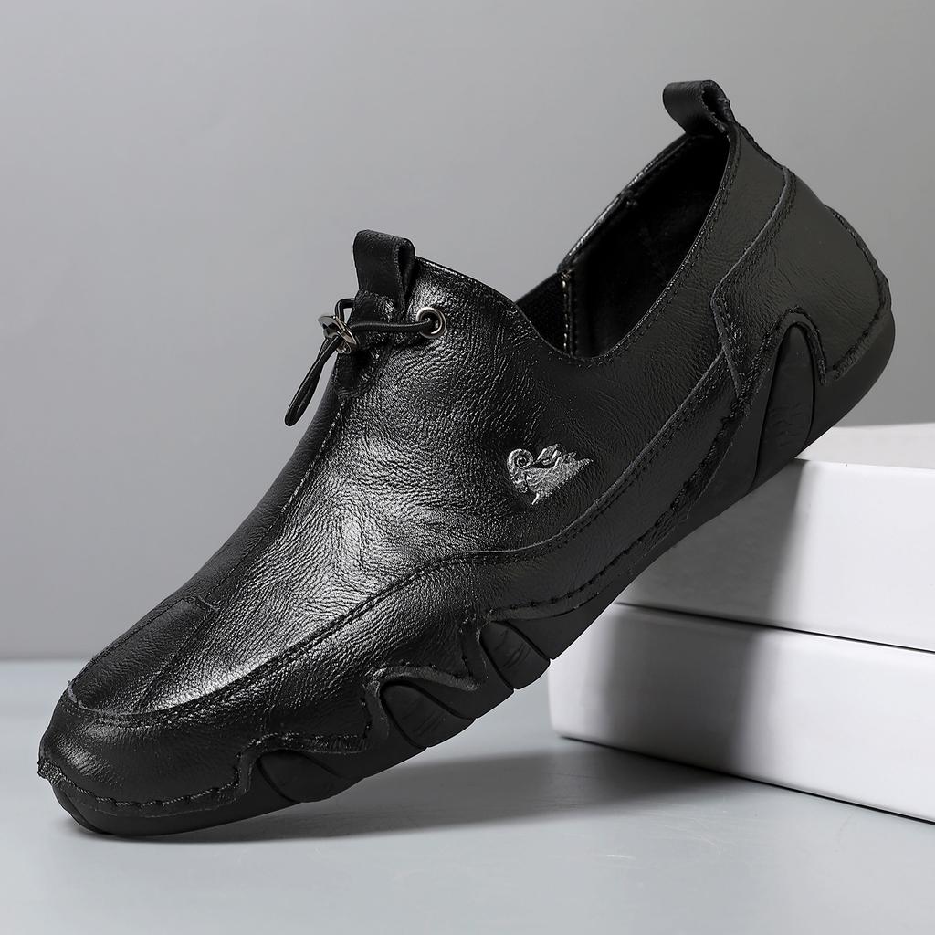 Octopus Independent Station Large Size Men's Shoes Leather Men's Trend Shoes Doudou Shoes Men's Lazy Shoes Low Top Casual Shoes