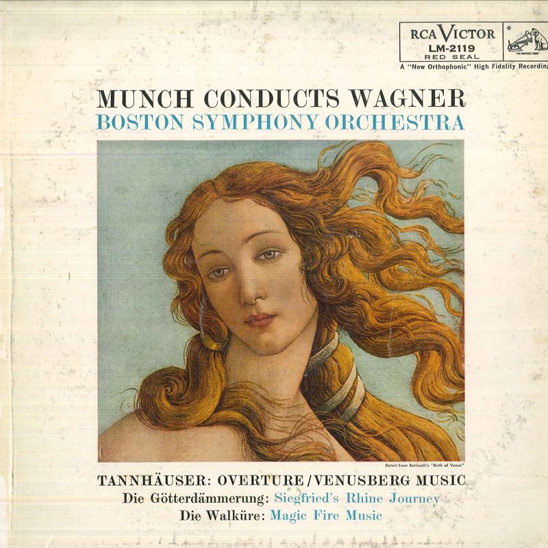 LP Record WAGNER CHARLES MUNCH BOSTON SYMPH Tannhauser Overture Venusberg Mu LM2119 RCA US Classical Used