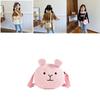Adorable Mini Plush Dog Shoulder Bag For Kids Unisex Cute Cartoon Design In Black Cream Pink Brown