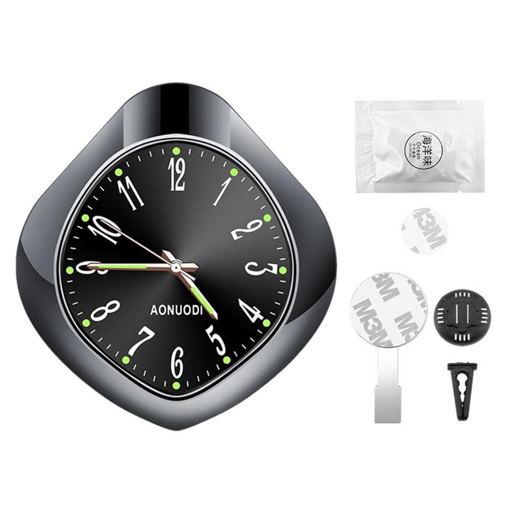 Ароматизатор для вентиляционного отверстия автомобиля Ароматизатор для автомобиля Аромат для вентиляционного отверстия в форме часов Духи для вентиляционного отверстия Светящийся автомобильный декор Автомобильные освежители воздуха для автомобиля