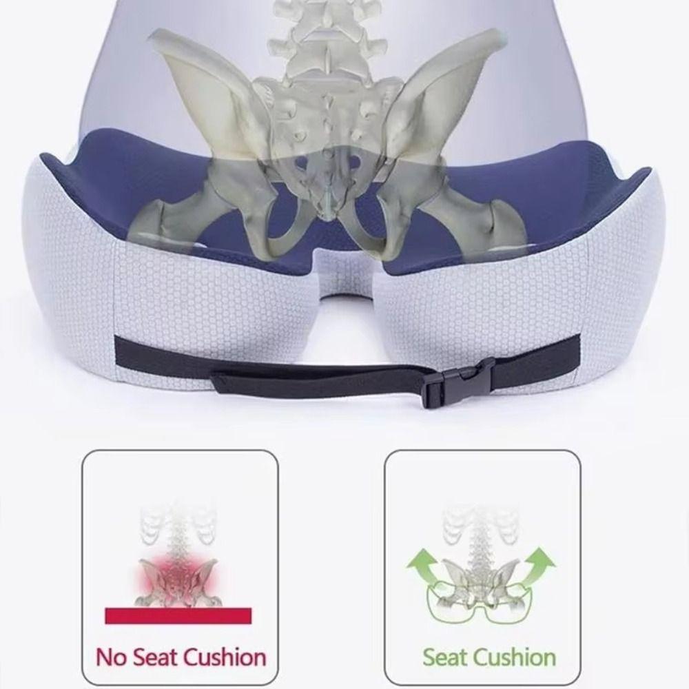 Эргономичная подушка для сиденья с облегчением седалищных бугров, ортопедическая подушка для сиденья с медленным восстановлением, сидячий