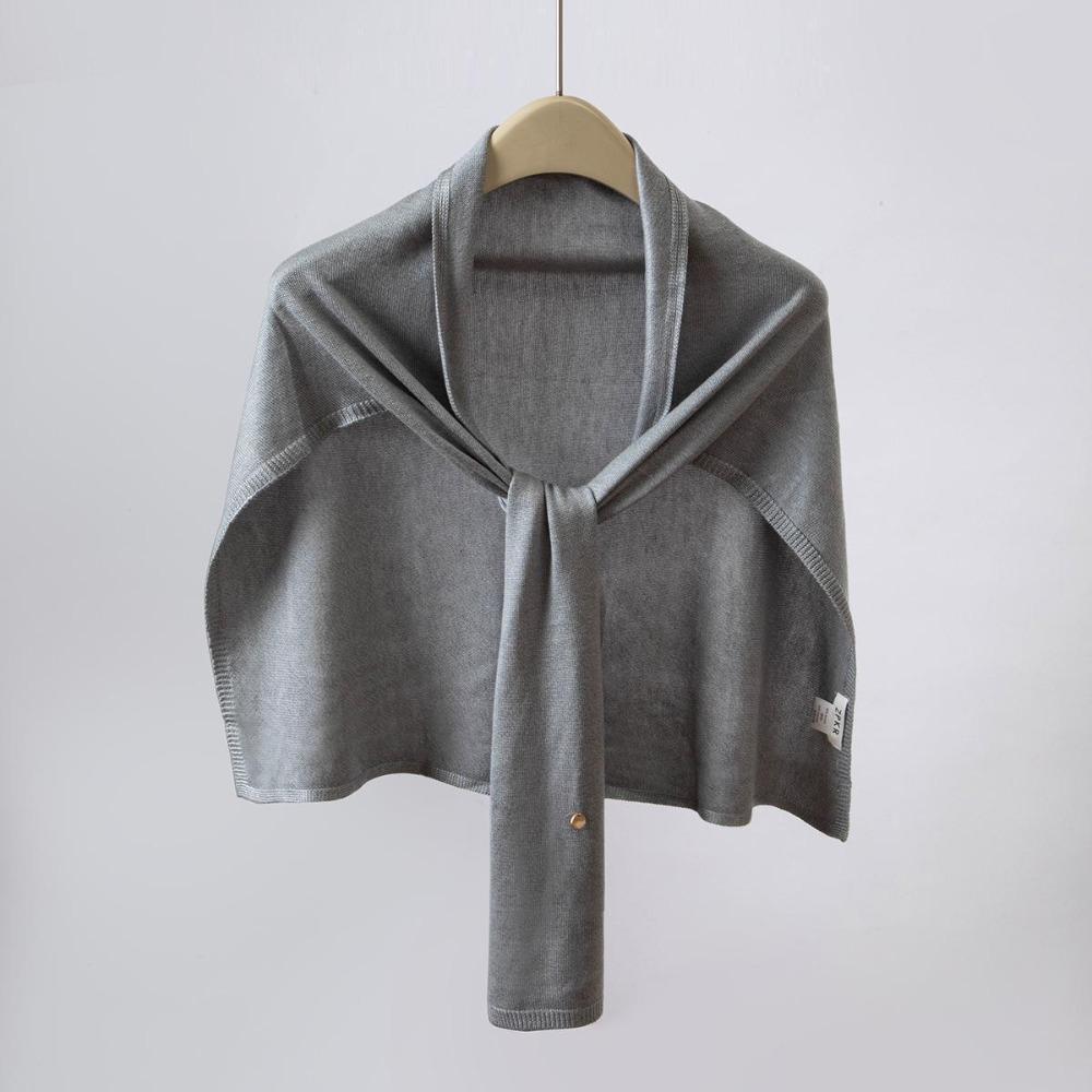 Thin Knitted Neck Wrap Cape Crochet Scarves Simple Triangle Scarf Clothes Decoration