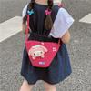 Adorable Korean Style Cartoon Woven Children's Bag With Bowknot And Floral Design
