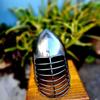 Knight Bar Grill Steel Helmet: Medieval SCA Battle Cosplay