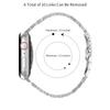 For Apple Watch Series 10 42mm/9 8 7 41mm/SE (2023) SE (2022) SE 6 5 4 40mm/3 2 1 38mm Stainless Steel Smartwatch Strap Band