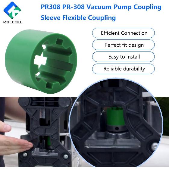 PR308 PR-308 Vacuum Pump Coupler Sleeve Flexible Coupler Replace for DV-3E DV-4E DV-6E DV42N DV-85N DV-142N DV-200N DV-285N | Replace for DV-3E DV-4E