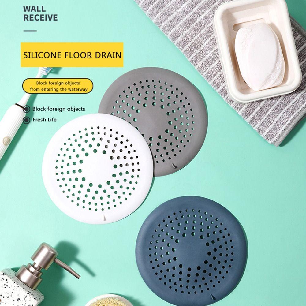Floor Drain Sink Strainer Round Shape Mesh Trap Shower Drain Pad Kitchen Bathroom Accessories