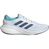 Adidas Supernova 2 Running Shoes, Women's, White/Wondersteel/Bliss Blue (GW9100), Size 22.5 cm