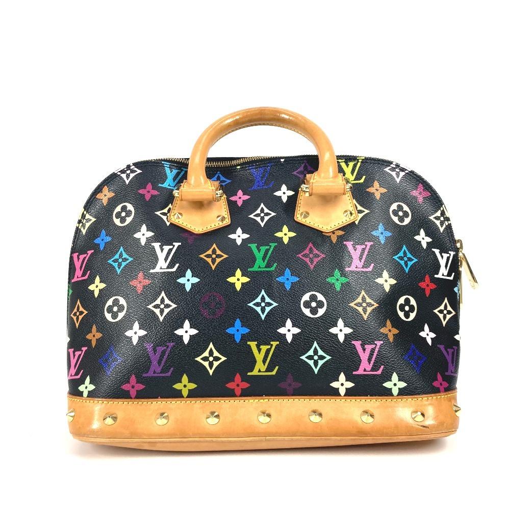 Louis Vuitton M40444 MonogramMulticolore Alma PM Сумка-тоут Ручная сумка Черный