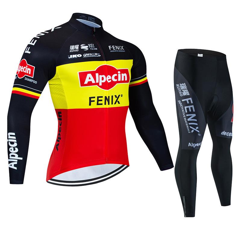 Autumn Breathable Cycling Suit, Tour De France Road Cycling Clothing, Winter Fleece Quick-drying Sunscreen, Men's Cycling Clothing