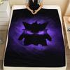 Фланелевое одеяло с мультяшным узором Gengar, Высококачественное, Удобное для всех сезонов, Декор для дома, Тепло и уют, Идеально для подарков.