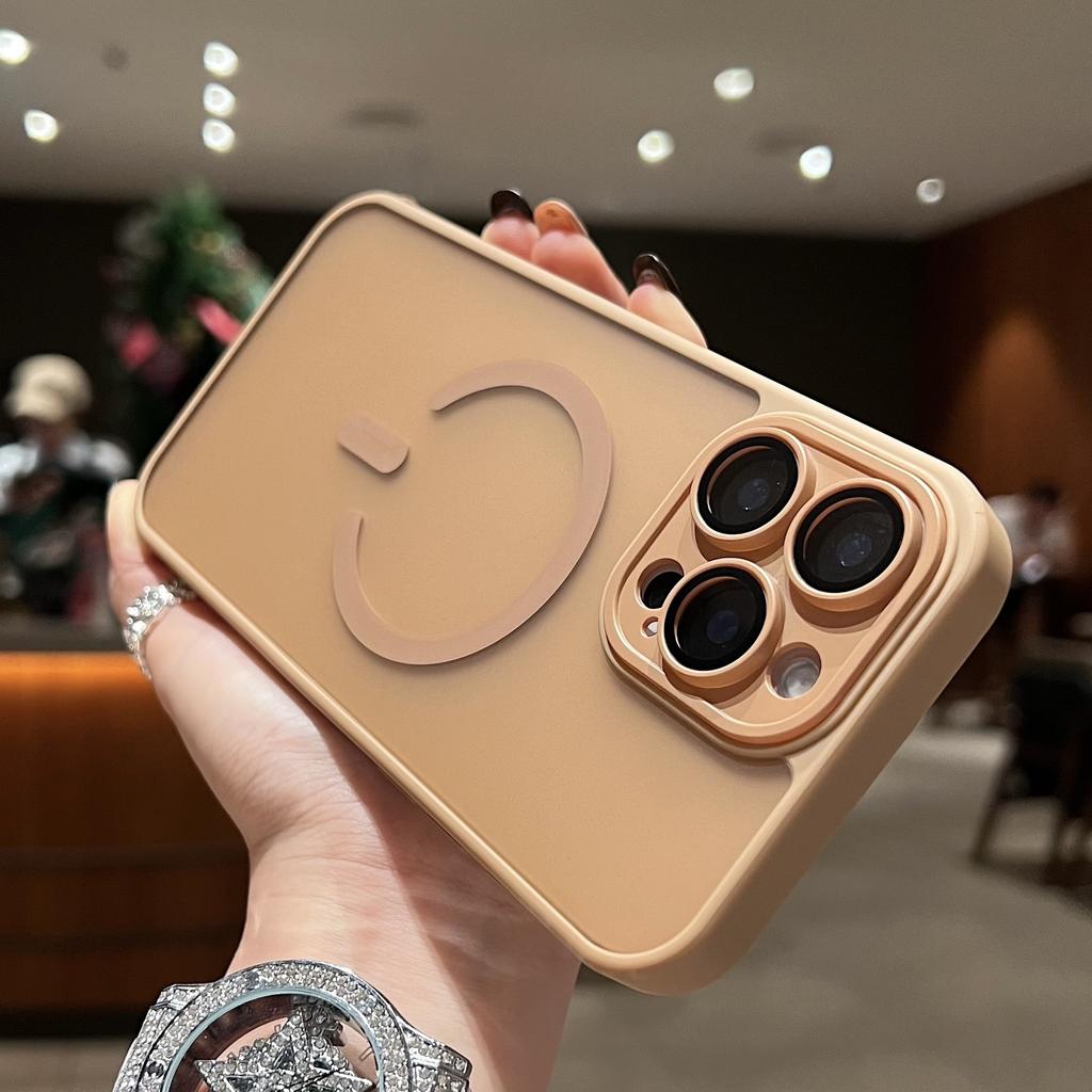 Applicable To Apple 16ProMax Matte C-shaped Magnetic Suction Phone Case IPhone 15 Skin-friendly and Anti-fall 14 Protective Case