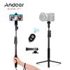 54-inch Extendable Selfie Stick Tripod Stand Aluminum Alloy with Detachable Desktop Tripod
