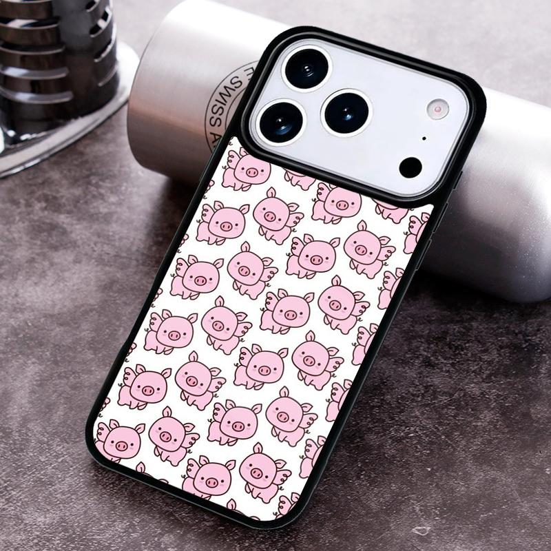 Мультяшное животное Собака Кошка Свинья Чехол для телефона Для iPhone 17 16 15 14 13 12 11 Pro Max Plus 17Air Мягкий силиконовый чехол