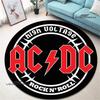 3D Рок-группа AC/DC ретро-принт круглый ковер спальня красивый ковер нескользящий коврик для двери напольные коврики ковер для гостиной подарок на день рождения