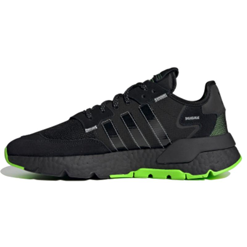 adidas Оригинальные кроссовки Nite Jogger 'Black Green' H03249