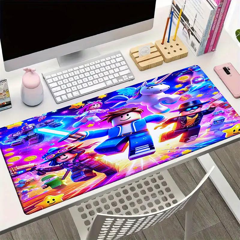 Roblox Theme Mouse Pad, Non Slip Rubber Base, Multifunctional Office & Home Decor, Perfect for Workspace Personalization.