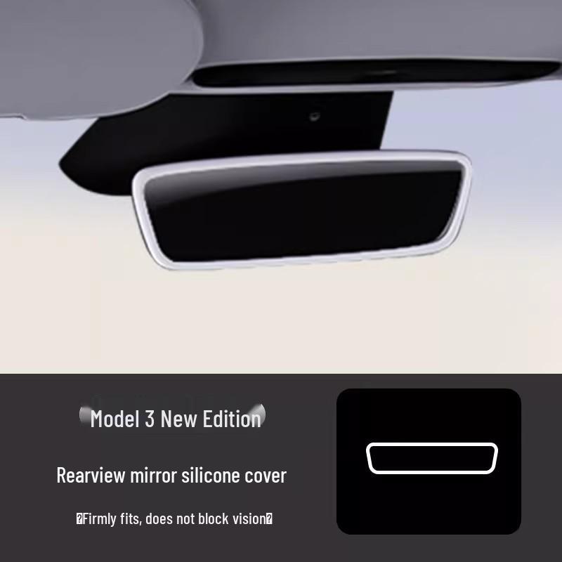 Наклейка на приборную панель центральной консоли Tesla Model Y/YL/3 - Белая внутренняя отделка