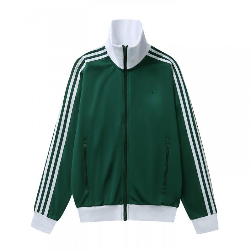Унисекс Хлопковая Куртка на Молнии Повседневная Свободного Кроя Streetwear Осень Подростки Взрослые