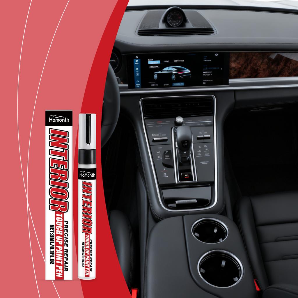 Homonth Car Touch Up Paint Pen Portable Scratch Repair Pen Precision Spot Coating Quick Dry Anti-Rust Automotive Paint Pen Multiple Colors 20ml