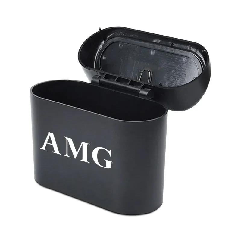 AABIG1 Car Sorting Bracket Box Storage Garbage Bin Stickers For Mercedes Benz A200 A180 W177 CLA GLA AMG A C CLS Class Car Accessories