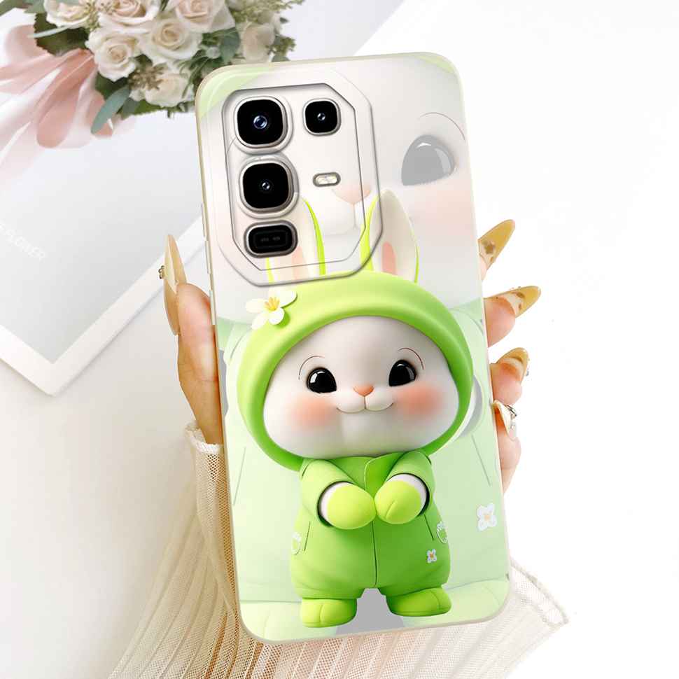 Для Infinix Note 50 4G Чехол Милый Кот Кролик Расписные Чехлы Мягкий Силиконовый Чехол для Телефона Для Infinix Note 50 Note50 4G Задняя Крышка