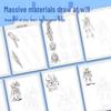 MoDian Kids' Mecha Line Drawing Tracing Book