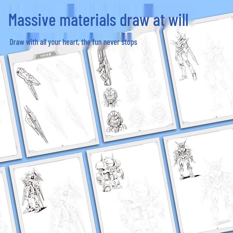 MoDian Kids' Mecha Line Drawing Tracing Book
