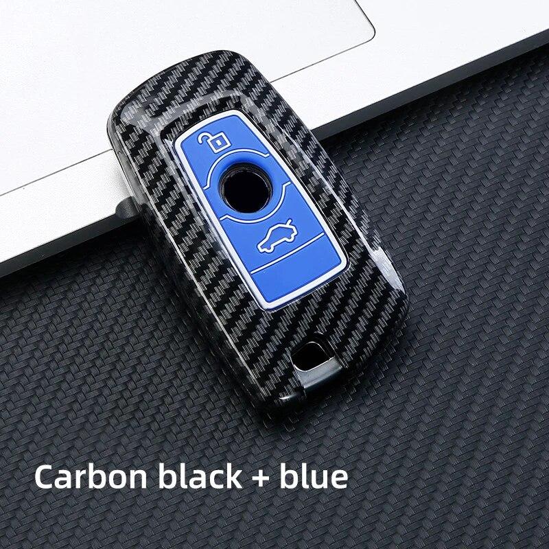 Чехол для дистанционного ключа автомобиля из АБС-пластика из углеродного волокна для BMW F10 F20 F30 1 3 5 7 серии X1 X3 X5 X6 F15 F16 F34 F07 F18 протектор