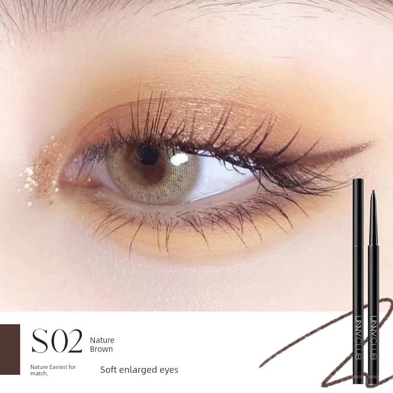 Unny Eyeliner Not Smudge Waterproof Sweat-Proof Durable Student Newbie Beginner Black Extremely Fine Inner Eyeliner