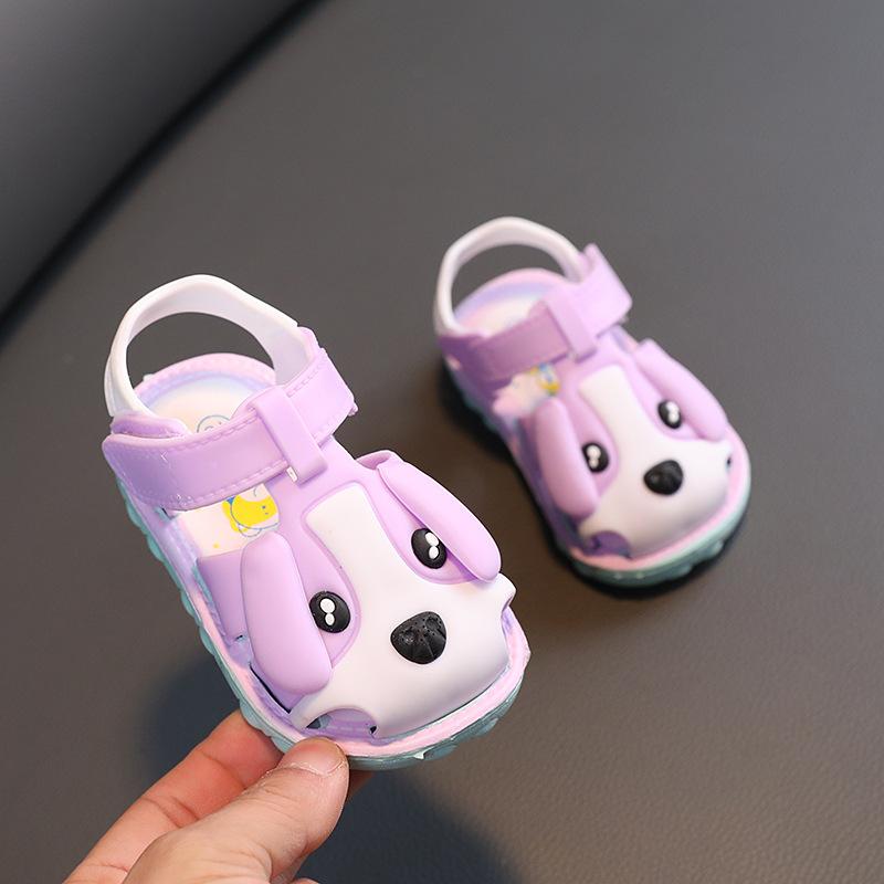 Летние сандалии, обувь принцесс для девочек, детские дышащие туфли с бантиком, пляжные сандалии на плоской подошве