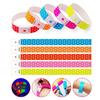 100Pcs Synthetic Paper Paper Fluorescence Wristbands Waterproof Event Ticket Wristbands  Nightclub