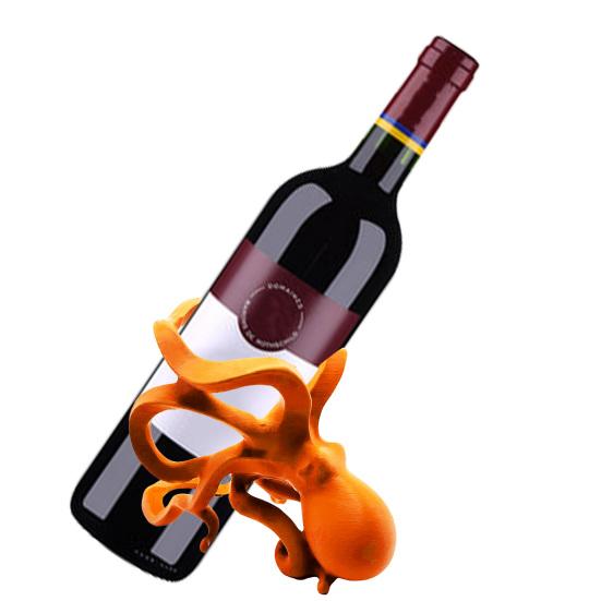 Octopus Wine Bottle Rack Wine Display Stand for Red White Whiskey Sea-Themed Home Bar Decor Novelty Wine Accessory