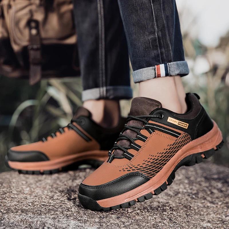 Fashion Men Boots Spring Autumn Casual Shoes for Men Waterproof Comfortable Masculino Outdoor Walking Sneakers Male Shoes Zapatillas