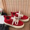 New Casual Flat-soled Lace-up Comfortable Walking Shoes Fashionable Round-toe Breathable Vulcanized Shoes Women Sneakers