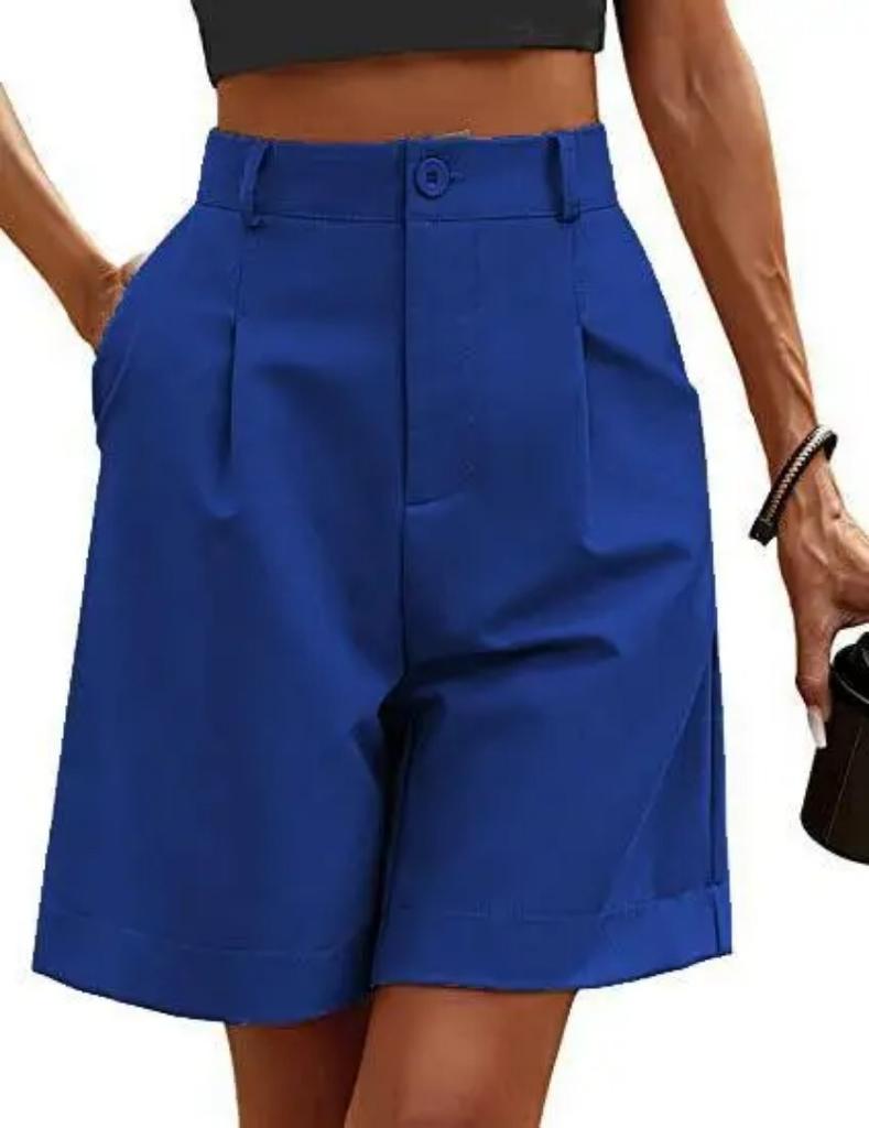 Шорты до колена, женские повседневные шорты-бермуды Damen, эластичные шорты Weites Bein, шорты Knie Sommer Mit Taschen