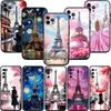 BF87 Париж Эйфелева башня Мягкий чехол для телефона iPhone 16 15 14 13 12 Pro Max Plus Mini